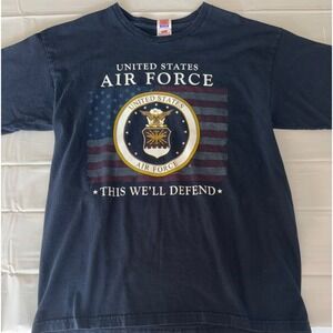 U.S. Air Force T shirt Made in USA Large